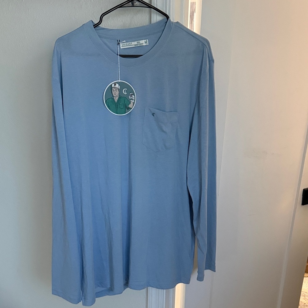 Criquet Sky Blue Pocket Tee XXL - Picture 3 of 5
